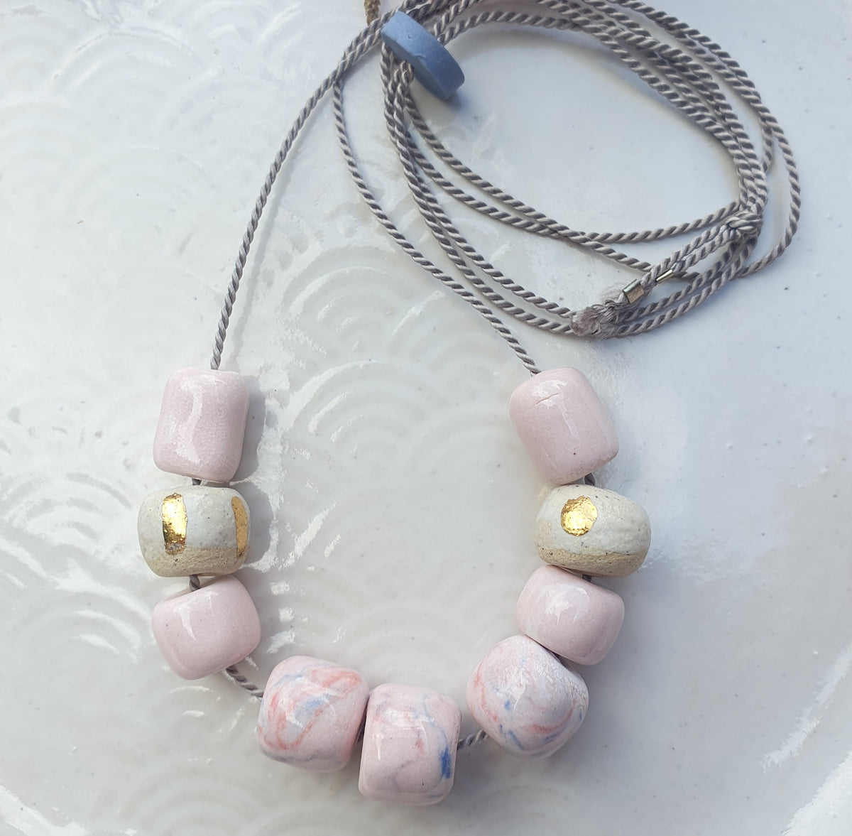 Porcelain Beads -pale pink